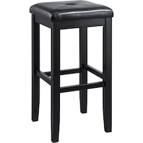 bodega black bar stool   