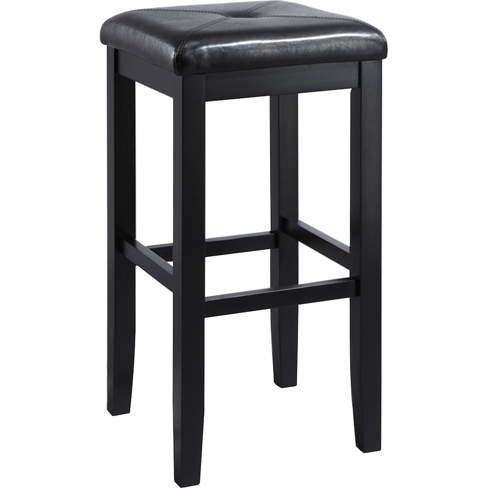 bodega black bar stool   
