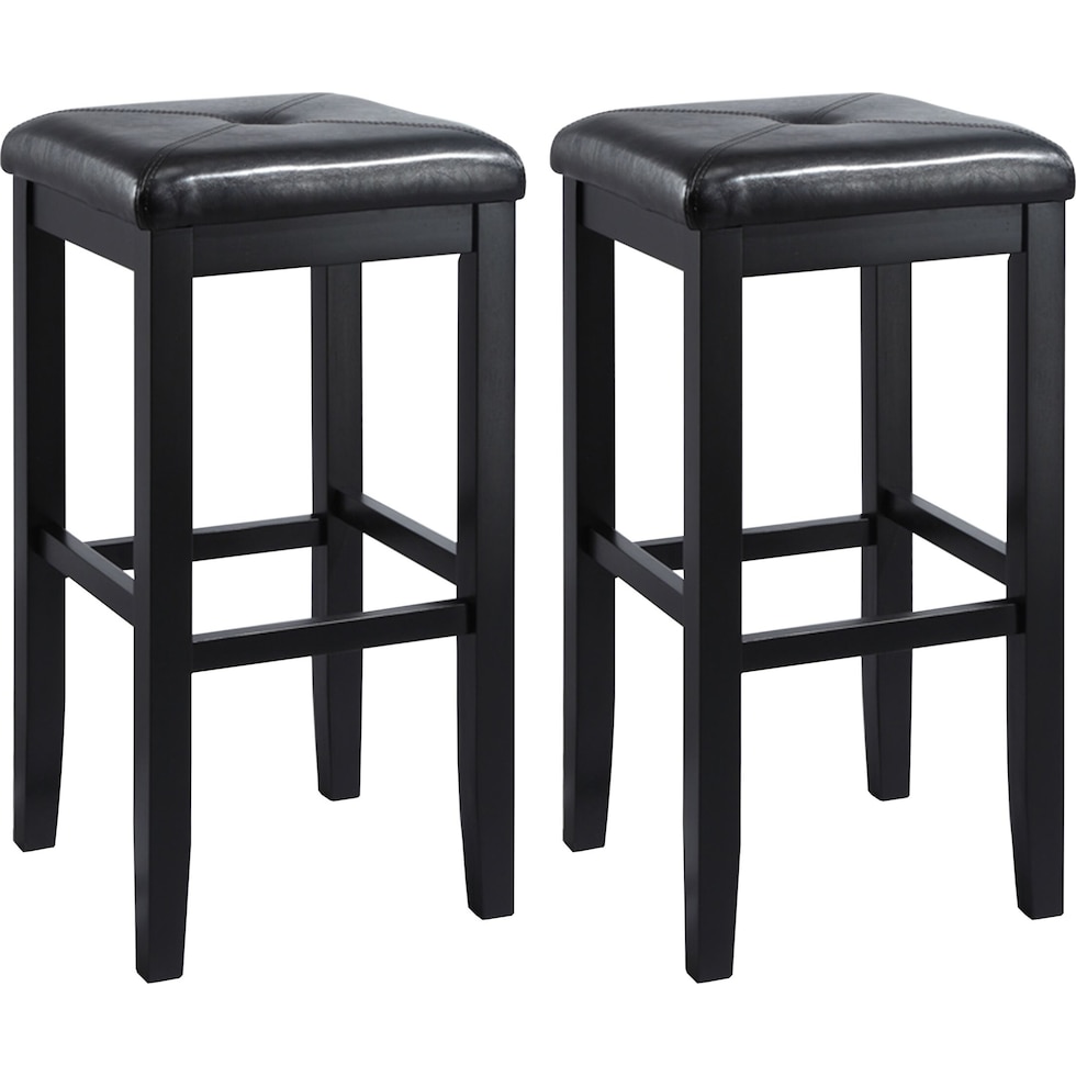 bodega black bar stool   