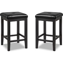 bodega black counter height stool   