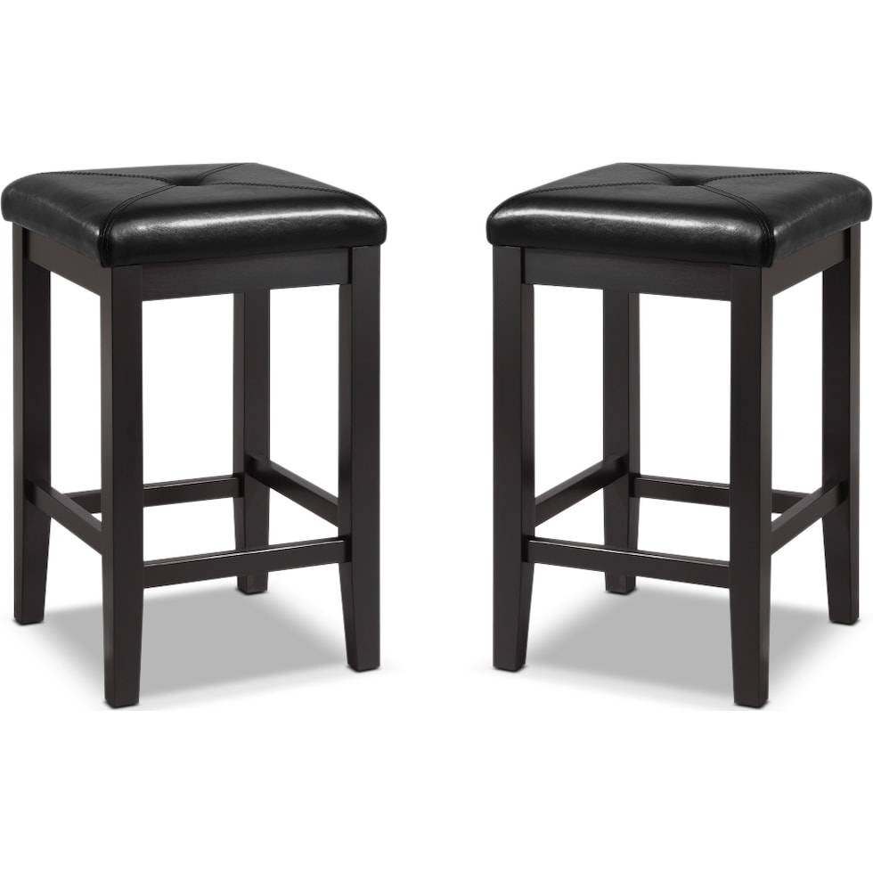 bodega black counter height stool   