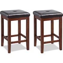 bodega dark brown  pack bar stools   