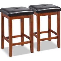 bodega dark brown  pack counter height stools   