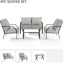 boise gray  pc outdoor living   