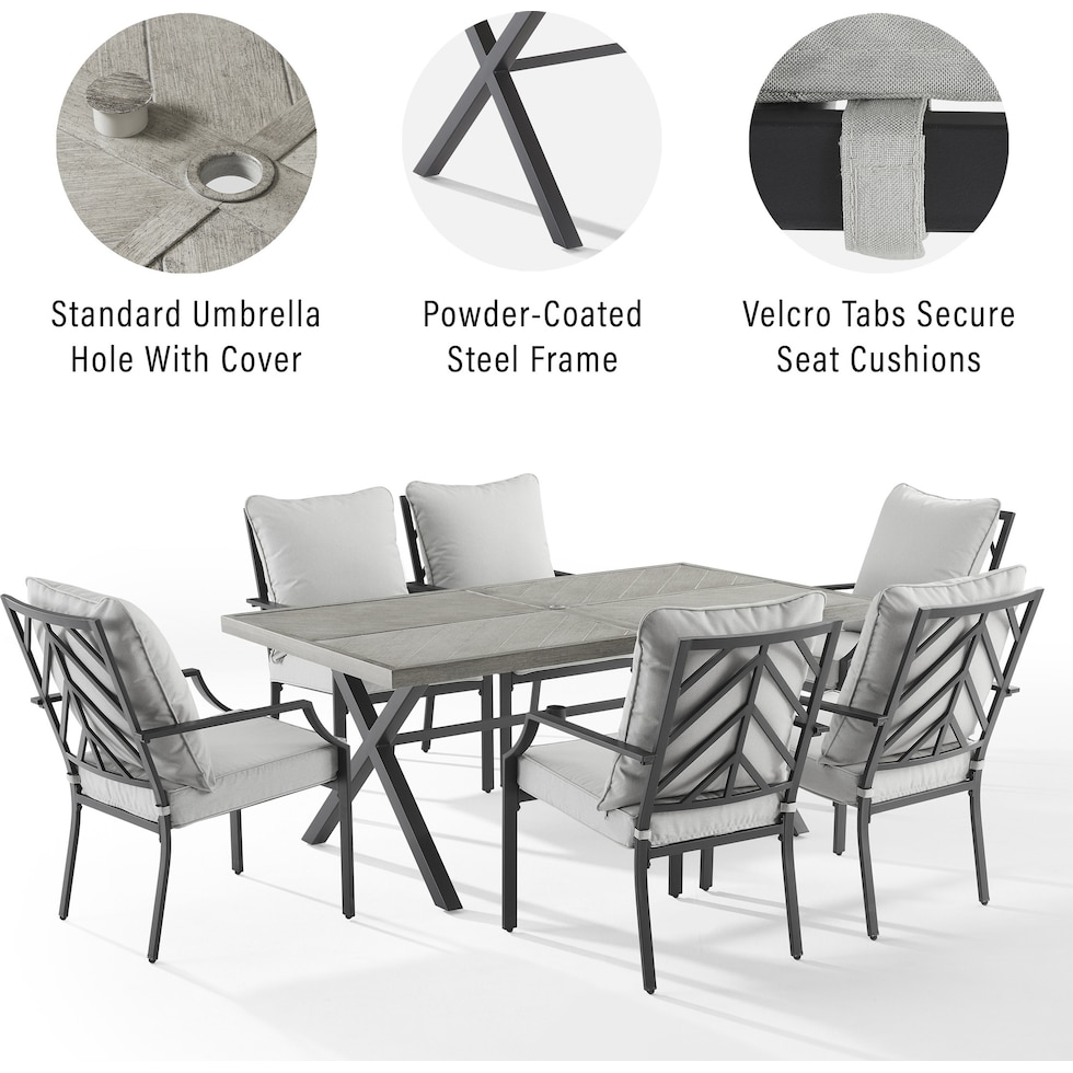 boise gray  pc outdoor dining   