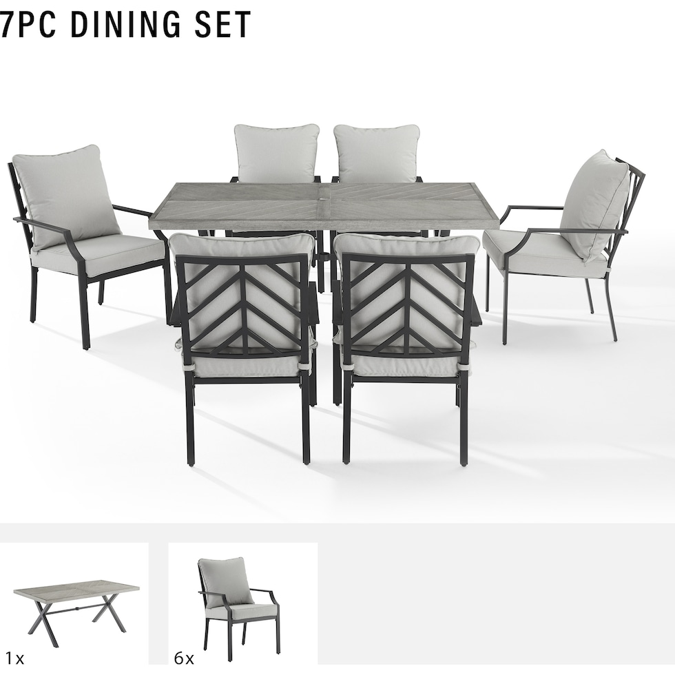 boise gray  pc outdoor dining   