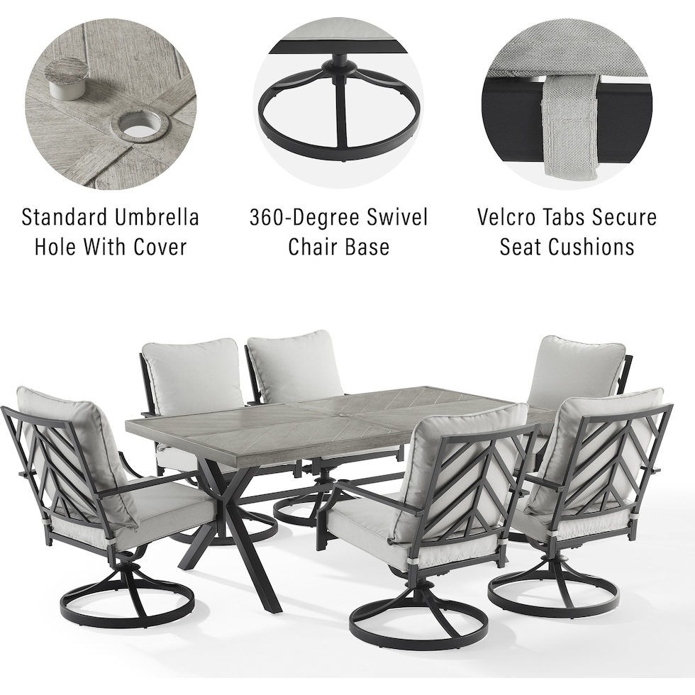 boise gray  pc outdoor dining   