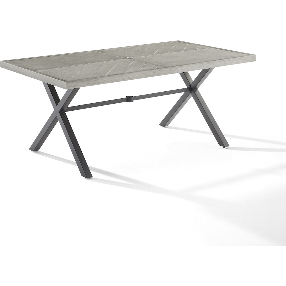 boise gray outdoor dining table   