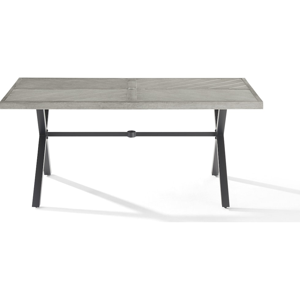 boise gray outdoor dining table   