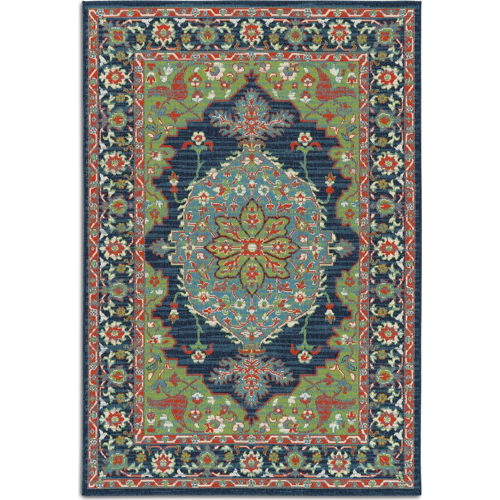 bokara green outdoor area rug   