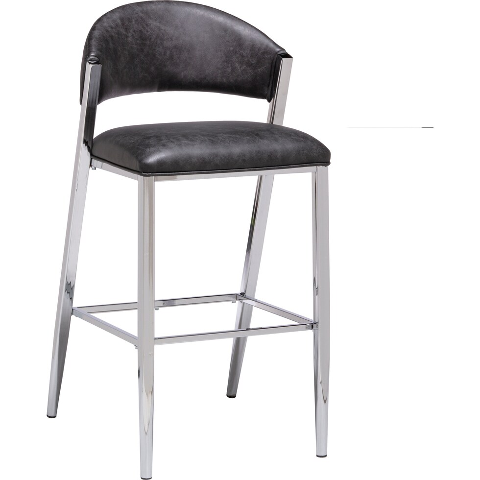 bolzano black bar stool   