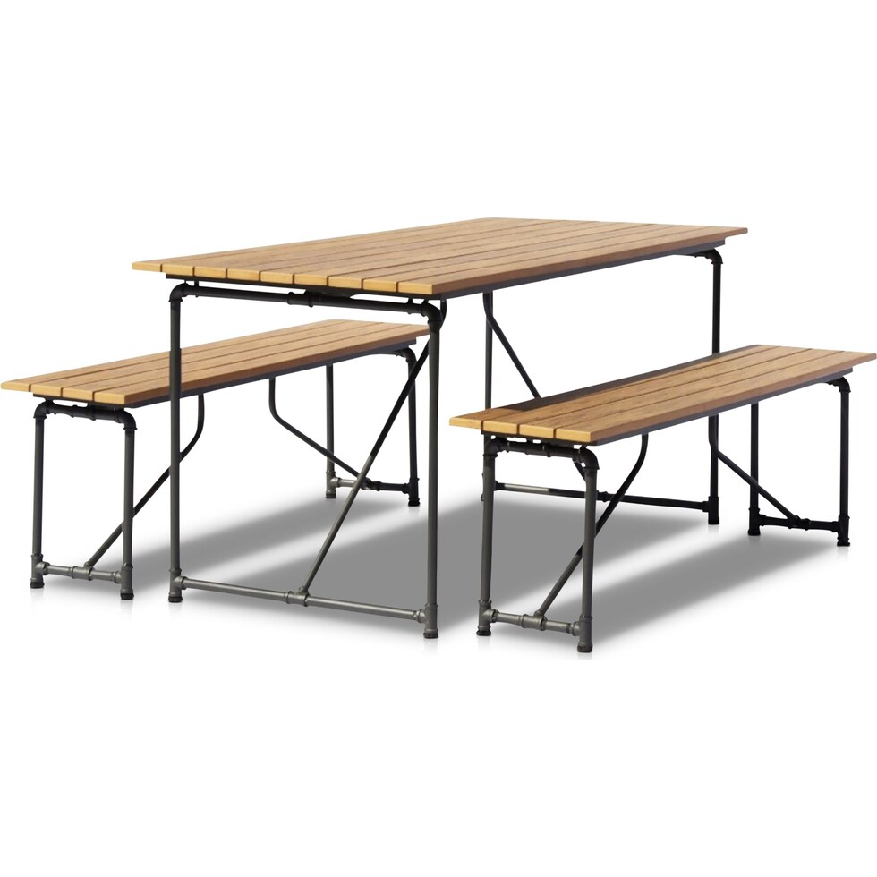 bonaire light brown outdoor dinette   
