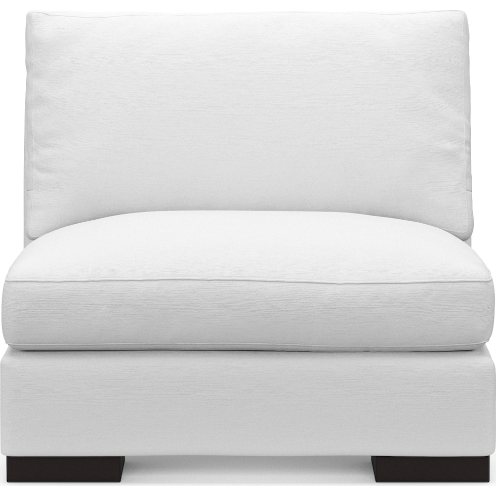 bondi white armless chair   