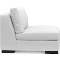 bondi white armless chair   