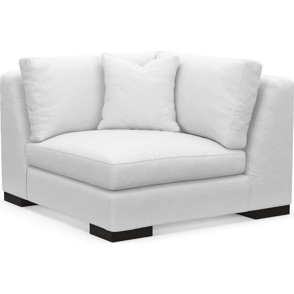 bondi white corner chair   