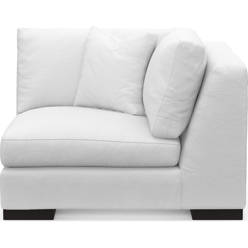 bondi white corner chair   