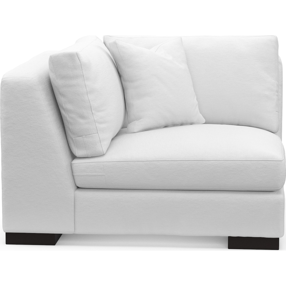 bondi white corner chair   