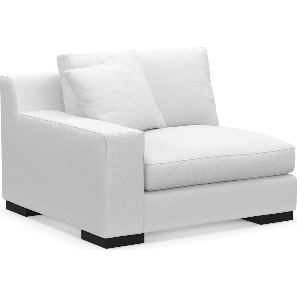 bondi white left arm facing chair   