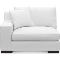 bondi white left arm facing chair   