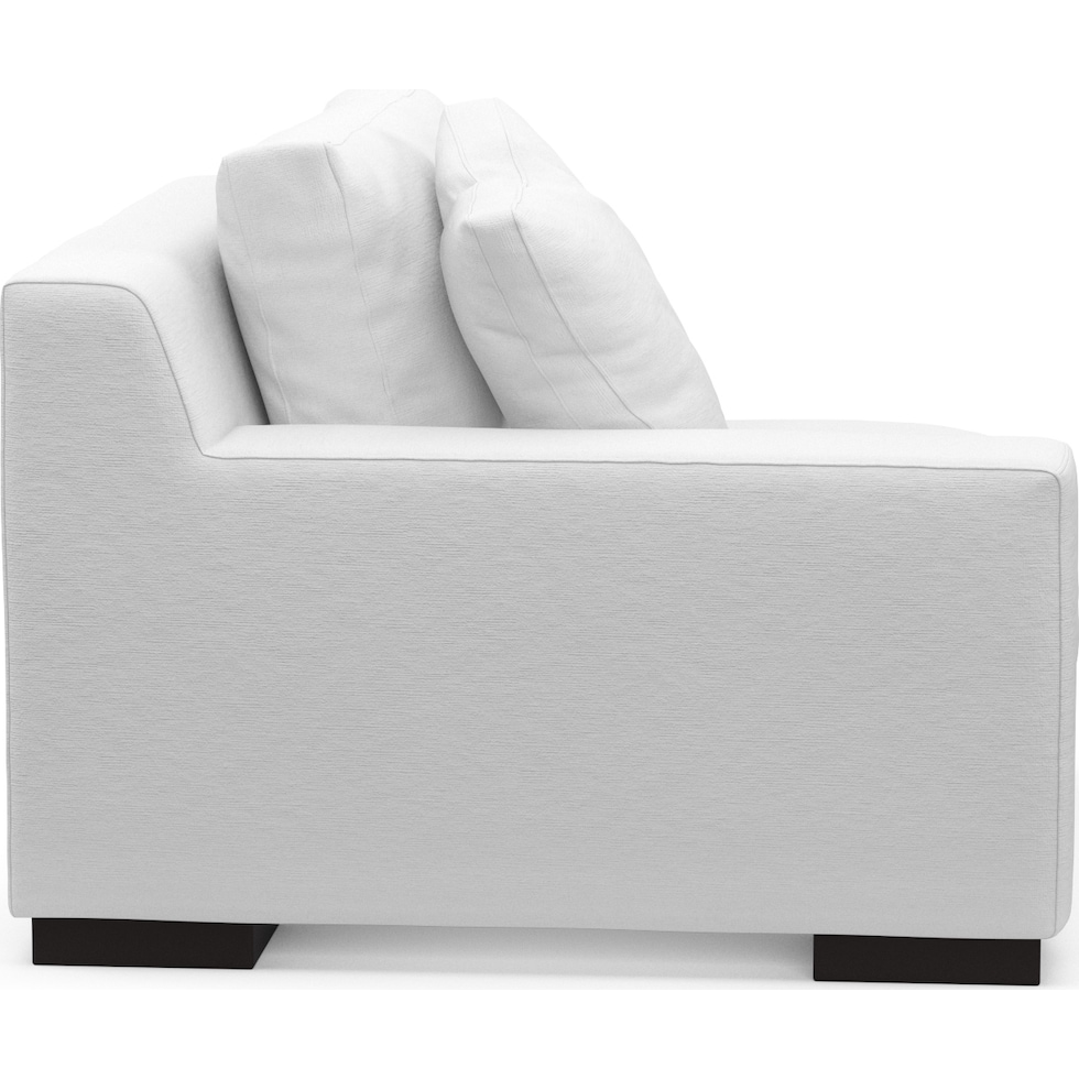 bondi white left arm facing chair   