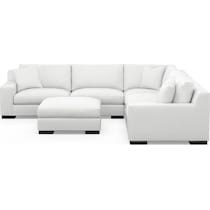 bondi white sectional   