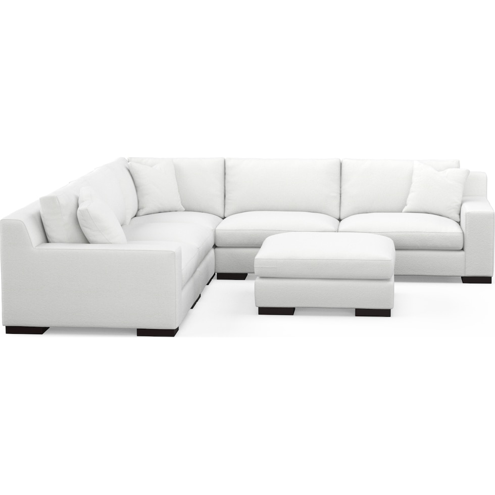 bondi white sectional   