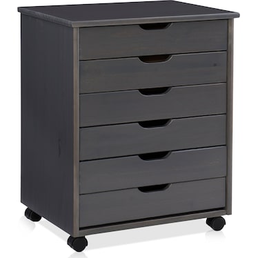 Bonnie Wide Storage Cart - Gray
