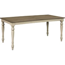 bonnieville brown distressed white dining table   