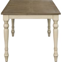 bonnieville brown distressed white dining table   