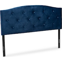 bora blue full headboard   