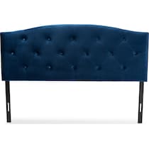 bora blue queen headboard   