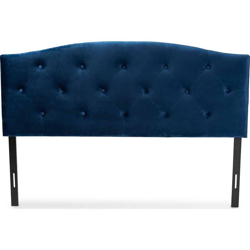 bora blue queen headboard   