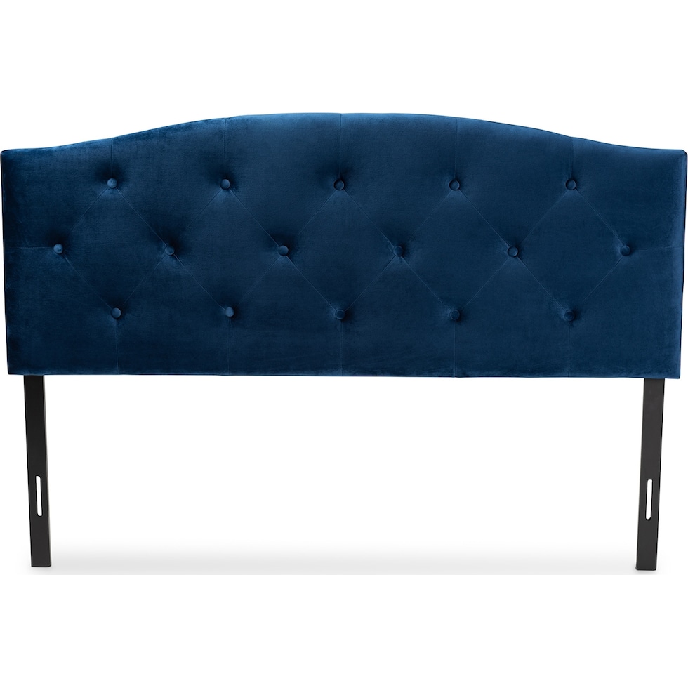bora blue queen headboard   