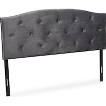 bora gray queen headboard   