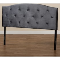bora gray queen headboard   