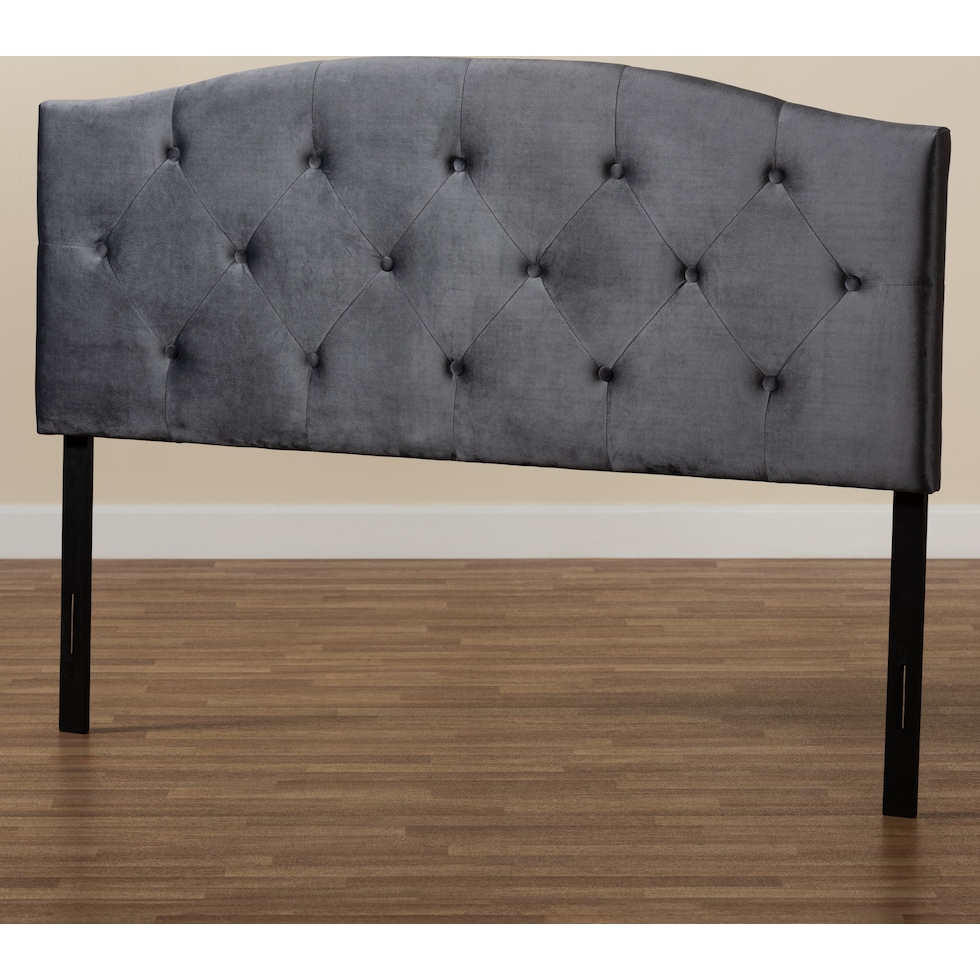 bora gray queen headboard   
