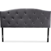 bora gray queen headboard   