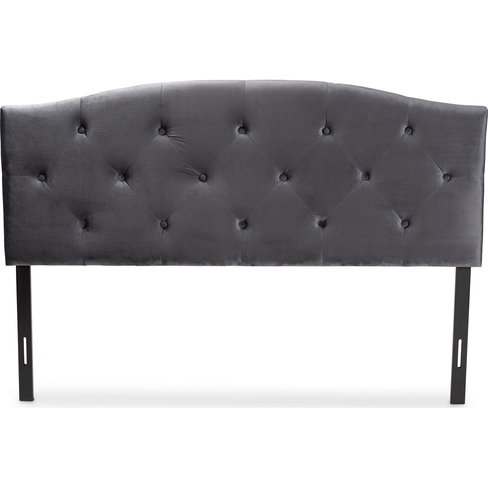 bora gray queen headboard   