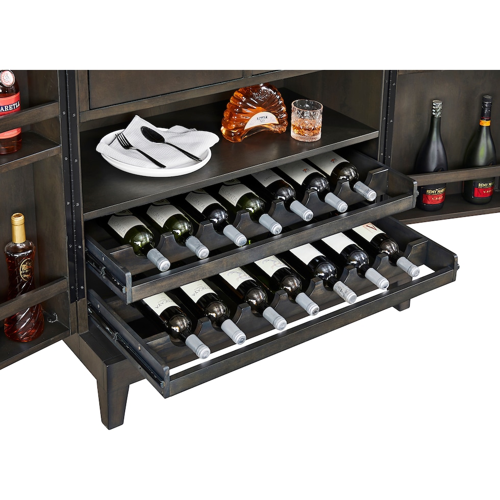 bosonic gray wine cabinet   