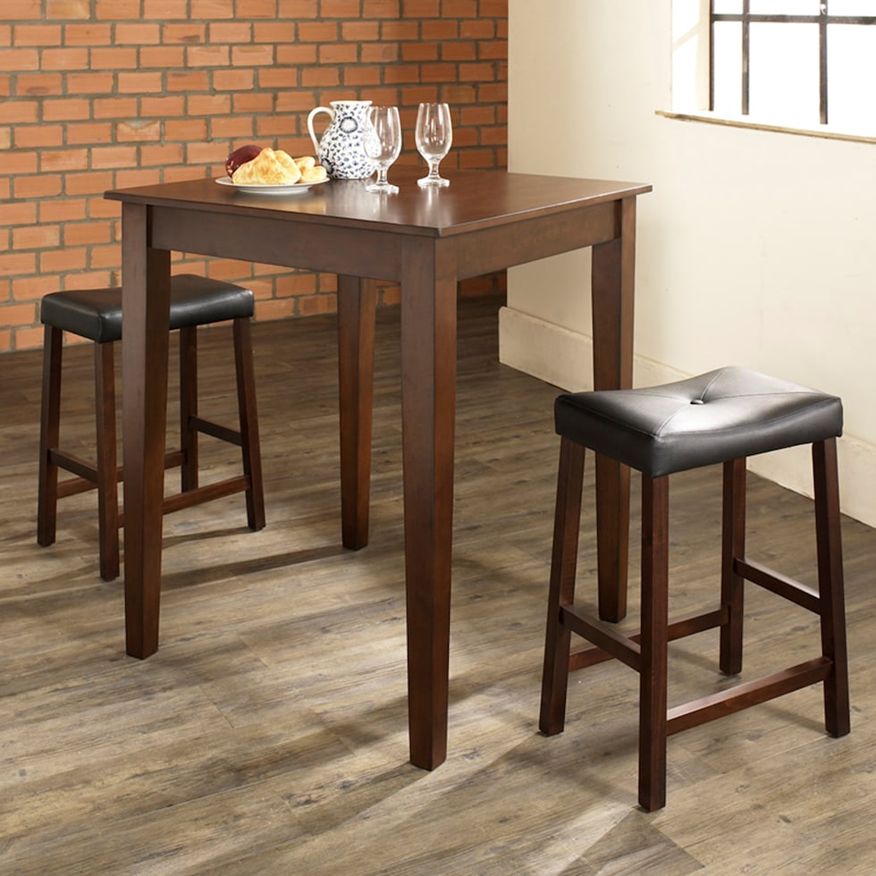 boston dark brown  pc bar set   