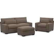 boston dark brown  pc living room   