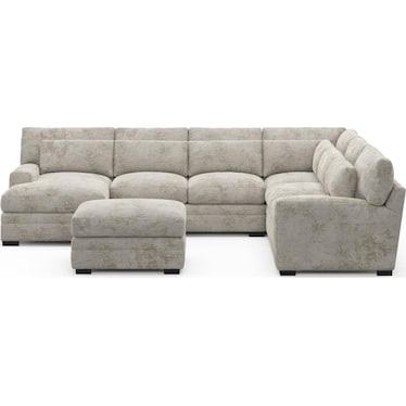 Boston 5-Piece Sectional with Chaise and Ottoman