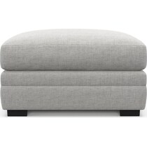 boston gray ottoman   