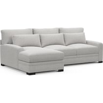 boston gray sectional   