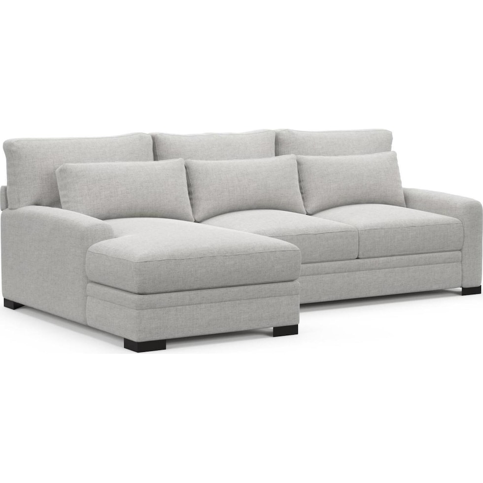 boston gray sectional   
