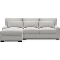 boston gray sectional   