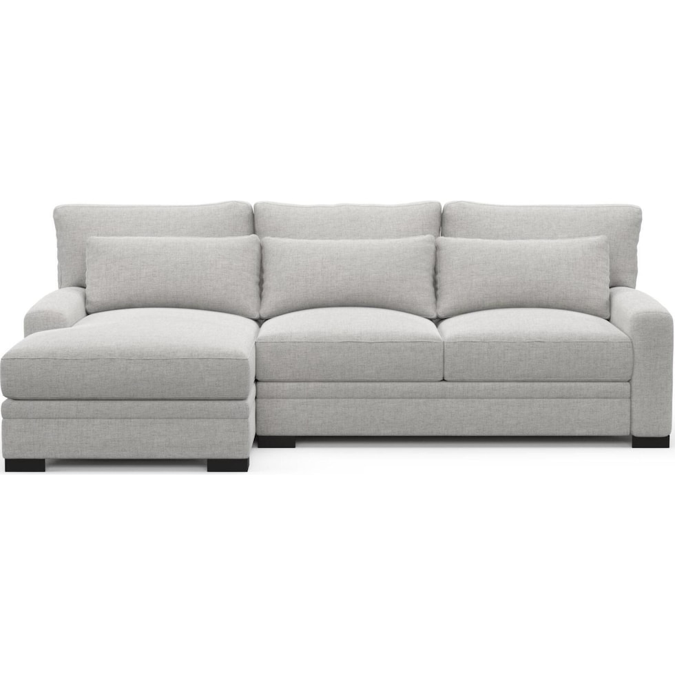 boston gray sectional   