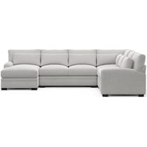 boston gray sectional   