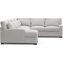 boston gray sectional   