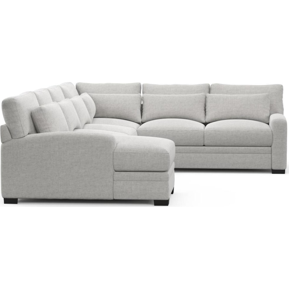 boston gray sectional   